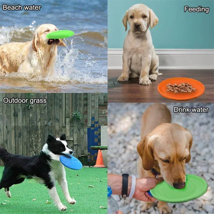 Silicone Flying Disk Dog Toy