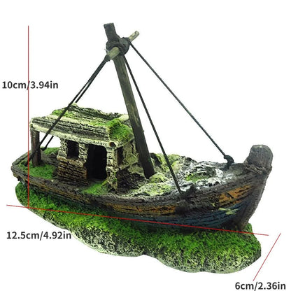 Ship Wreck- Fish Tank Decoration