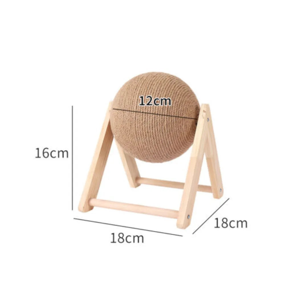 Wooden Cat Scratcher Ball