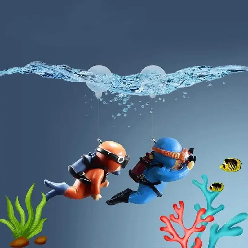 Scuba Divers - Fish Tank Decoration