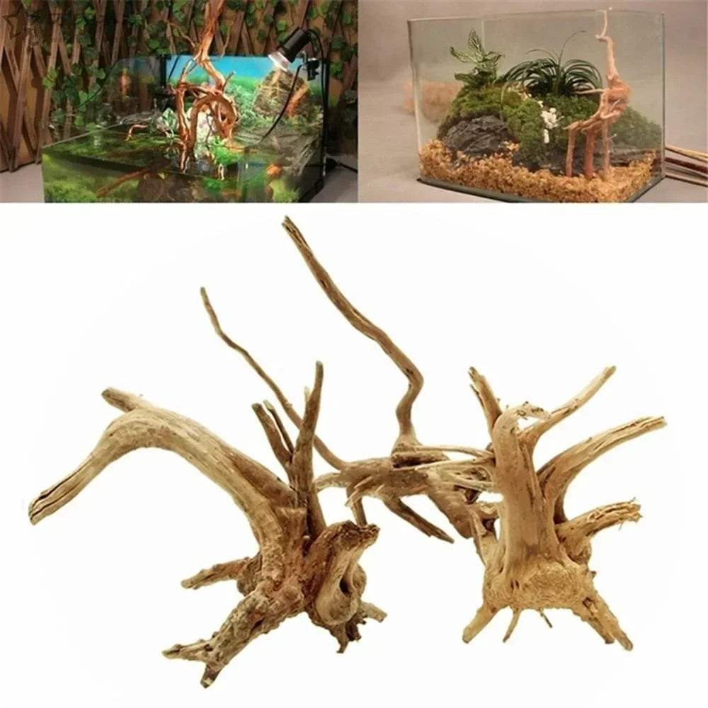 Natural Wooden Fish Tank Decorations