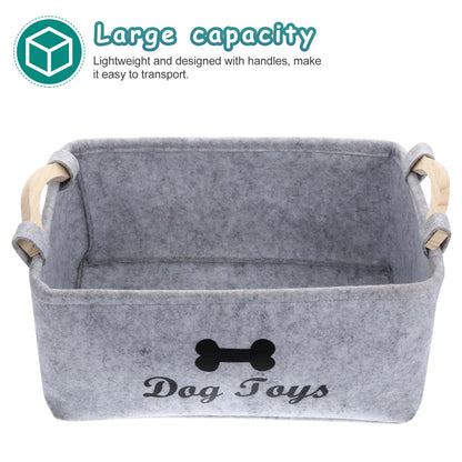 Dog Toy Storage Basket