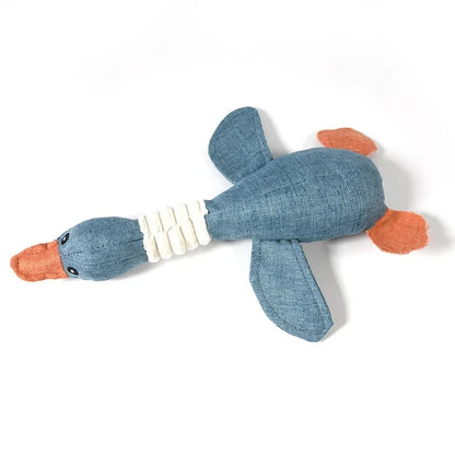 Squeaking duck- dog toy