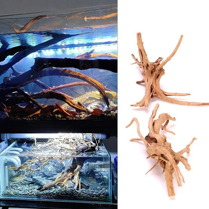 Natural Wooden Fish Tank Decorations